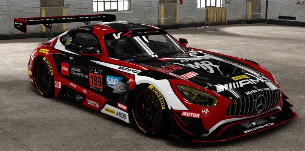 Mercedes AMG GT3 von MJR Racing Team in einer Halle