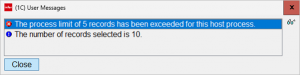 error hostjob limit XA