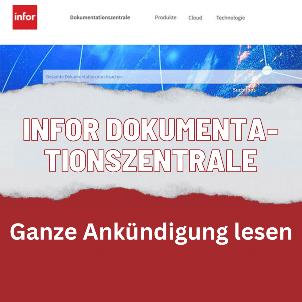 Infor XA Ankündigung