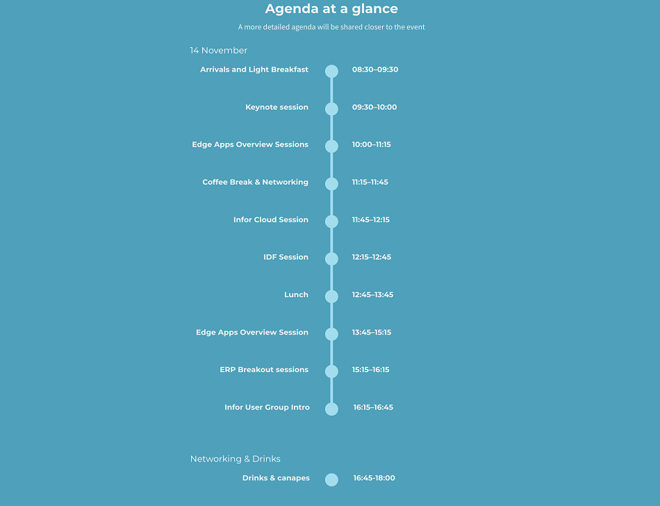 agenda infor UK 2023