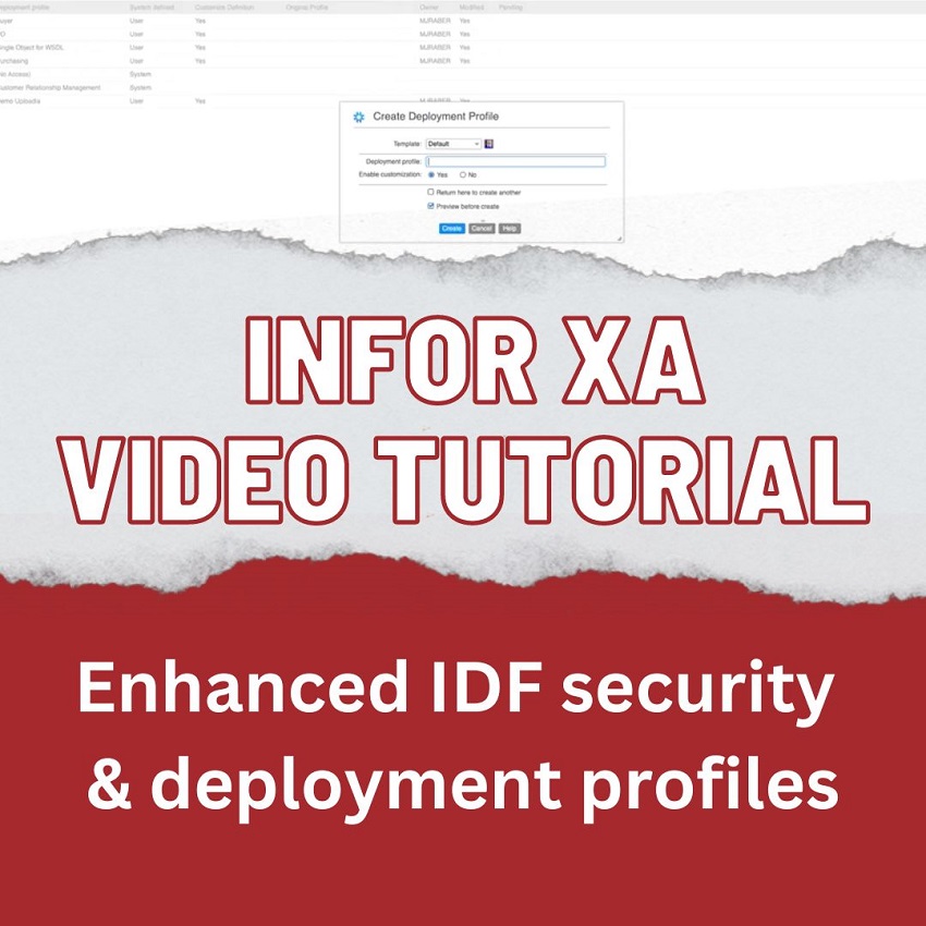 xa security deployment profiles